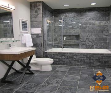 black bathroom floor tiles uk + best buy price