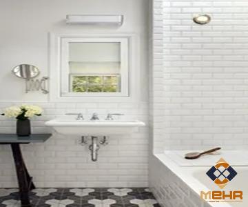 black and white ceramic tiles bathroom + best buy price